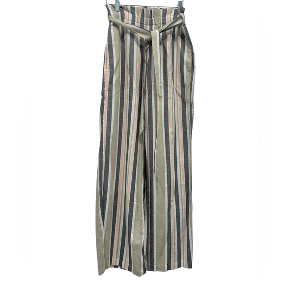 EXPRESS Striped High Waist Wide Leg Palazzo Pants Size Small NWT - Picture 3 of 7